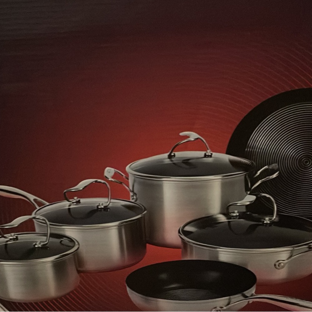 Circling stainless steel pot’s and pans